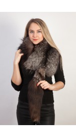 Silver Fox Fur Collar I Made of Real Fox Fur I Haute Acorn