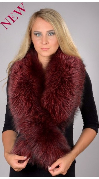 red fox fur collar