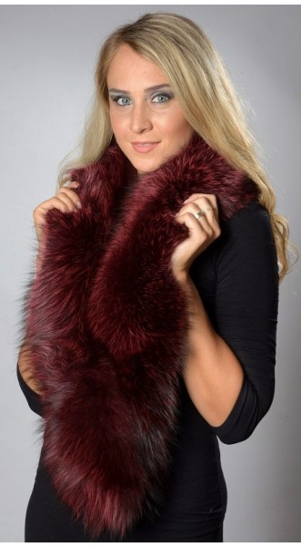 red fox fur collar