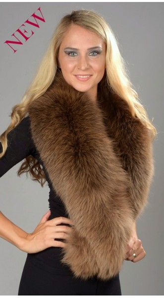 real fox fur collar